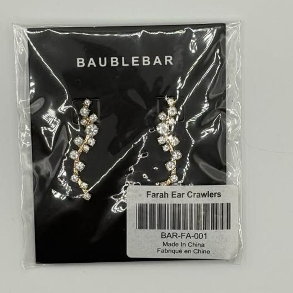 BaubleBar Rhinestone Ear Crawlers Earrings